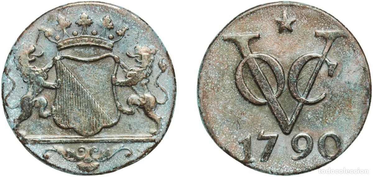 Material numism&aacute;tico: Netherlands East Indies United East India Company 1790 Dubbele Duit (Utrecht) Copper Utrecht Mint 3