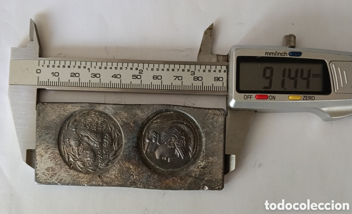 Material numism&aacute;tico: Molde Antiguo Moneda de Grecia. - Foto 4