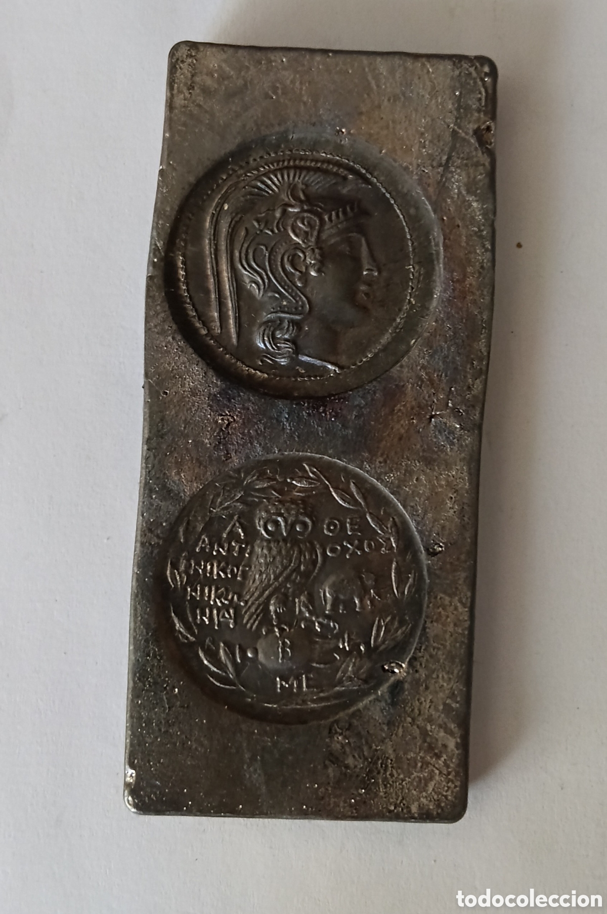 Material numism&aacute;tico: Molde Antiguo Moneda de Grecia.