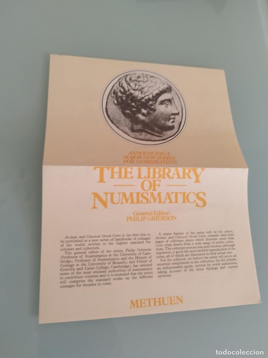 Material numism&aacute;tico: Folleto publicitario de The Library of Numismatics&rdquo;.