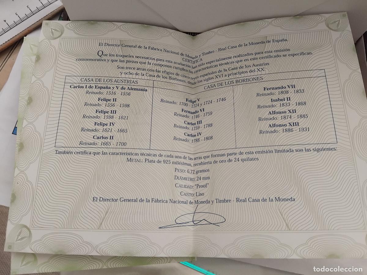 Material numism&aacute;tico: ARRAS PLATA BA&Ntilde;ADAS EN ORO - Foto 5