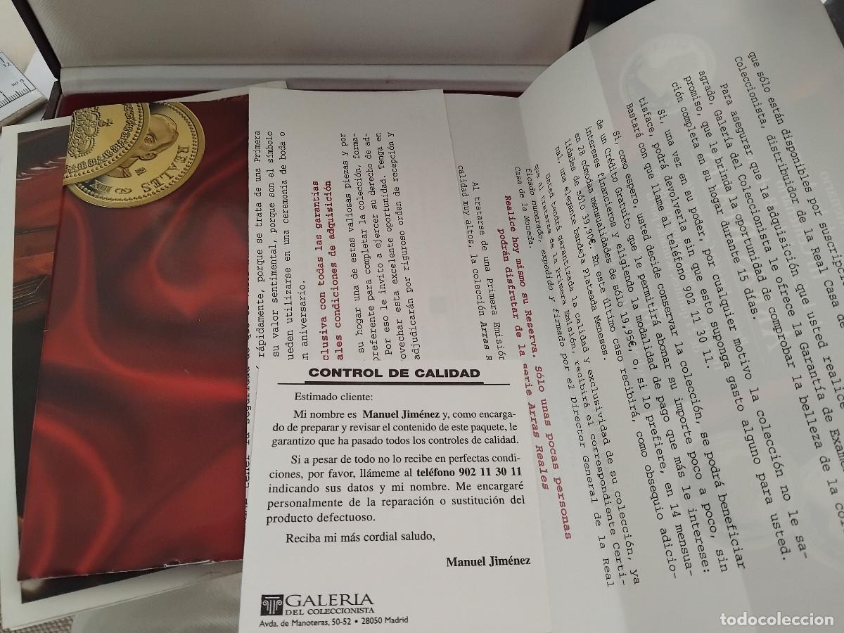 Material numism&aacute;tico: ARRAS PLATA BA&Ntilde;ADAS EN ORO - Foto 6