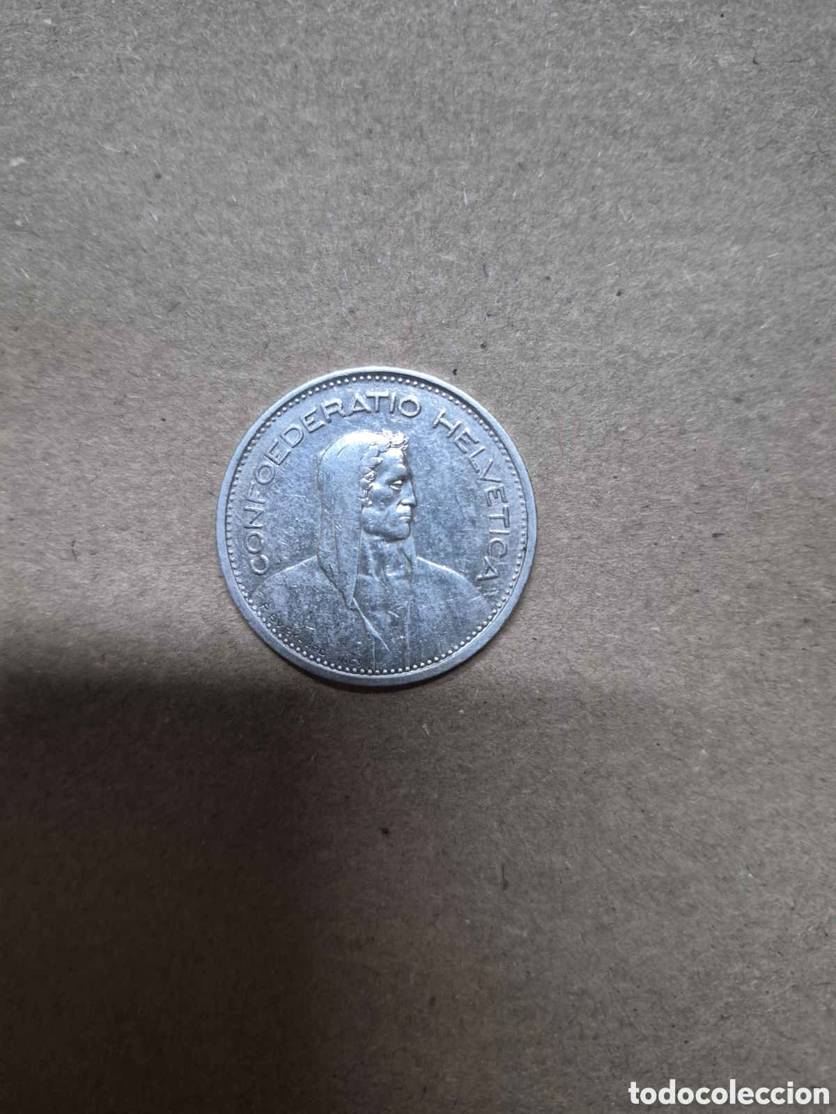 Material numism&aacute;tico: 5 francos suizos de 1930