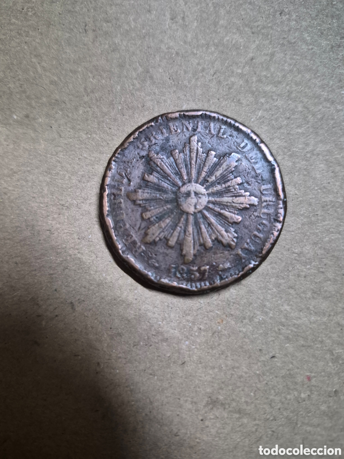 Material numism&aacute;tico: Rep&uacute;blica oriental del Uruguay 1857 - Foto 2