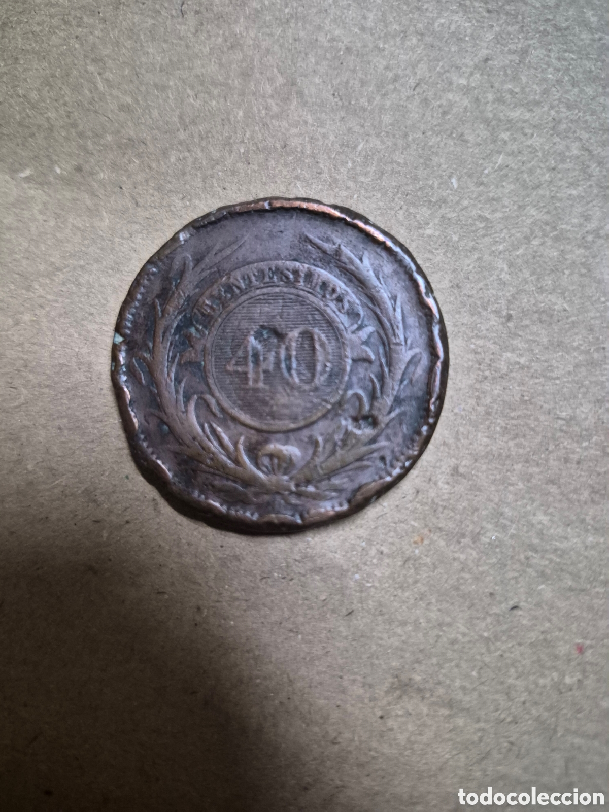 Material numism&aacute;tico: Rep&uacute;blica oriental del Uruguay 1857