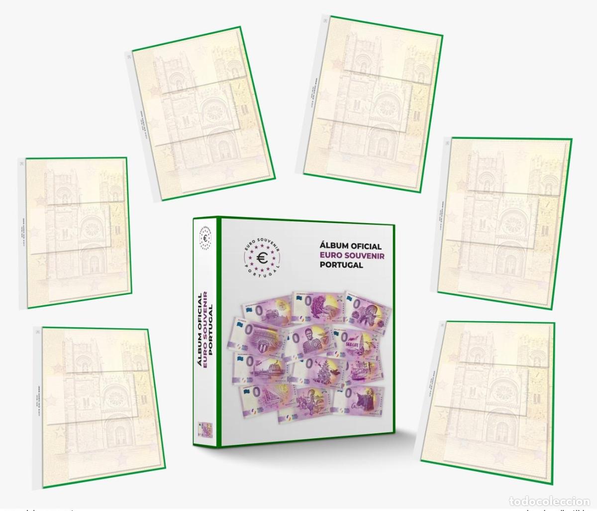 Material numism&aacute;tico: &Aacute;lbum ABAFIL + 70 hojas neutras para entradas de 0&euro; | Souvenir Portugal (II)
