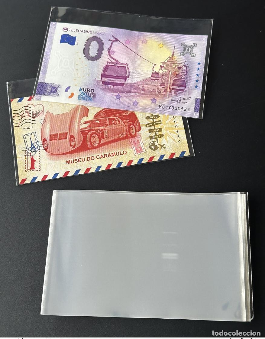 Material numism&aacute;tico: Paquete de 200 unidades - Funda protectora 14 x 9 cm