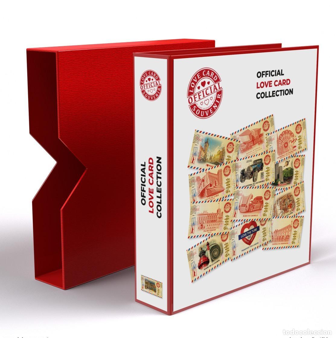Material numism&aacute;tico: &Aacute;lbum Love Card vac&iacute;o de ABAFIL con funda