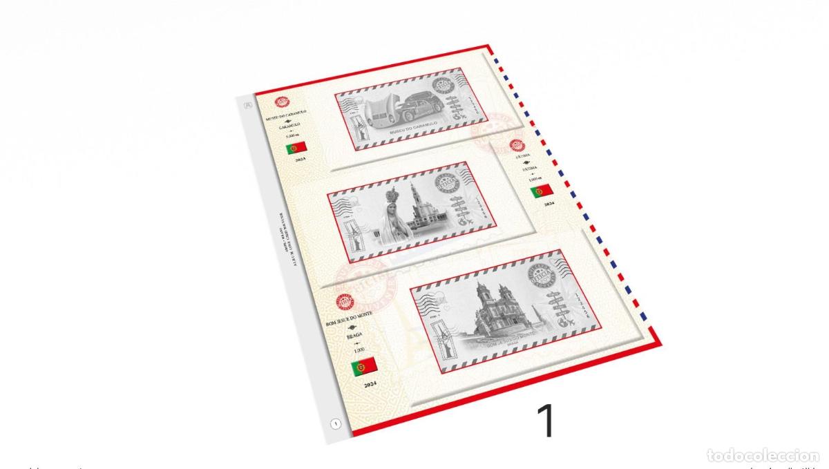 Material numism&aacute;tico: 1 hoja de ABAFIL (2023 + 1/2024) para Love Card Portugal