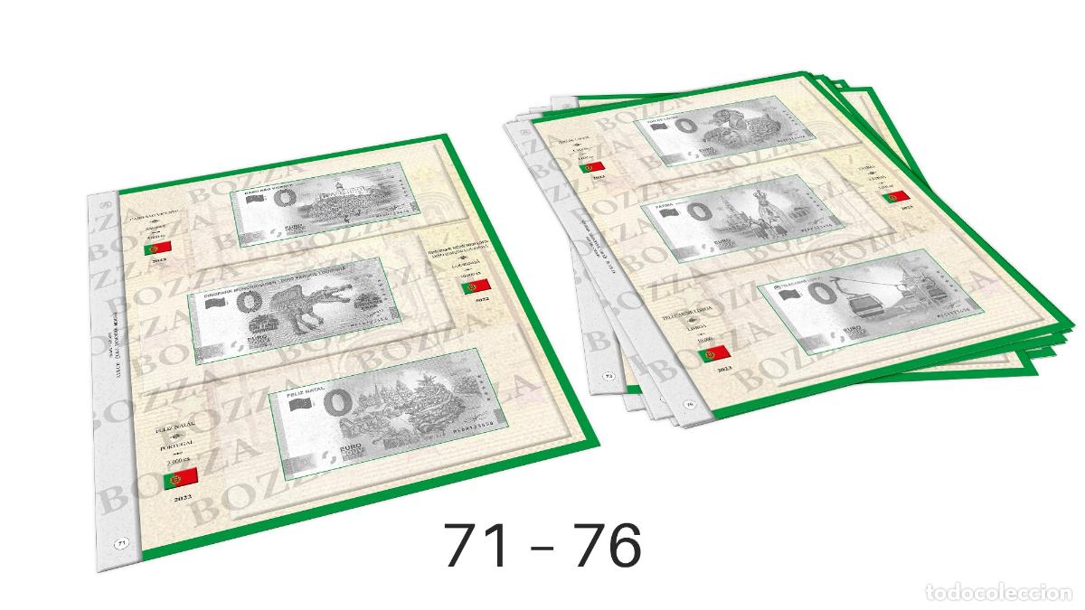Material numism&aacute;tico: ABAFIL 6 hojas (2/2022 + 1/2023) para entradas Souvenir Portugal de 0&euro;