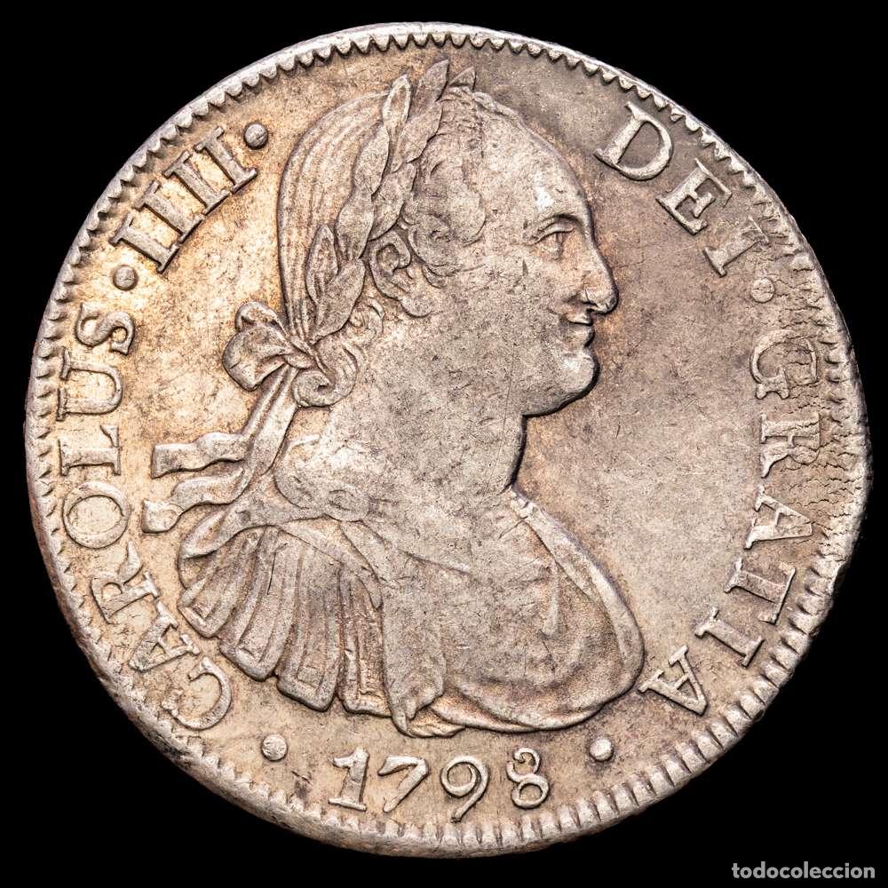 Material numism&aacute;tico: Carlos IV (1788-1808). 8 reales. 1798. M&eacute;xico. FM. (Cal-961). Ag. 26,96 gramos. MBC+.