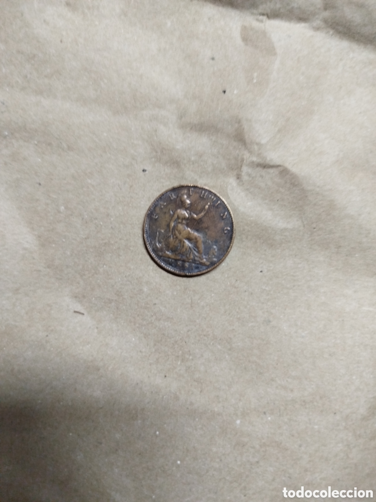 Material numism&aacute;tico: Monedas de farthing de Reino Unido de 1881