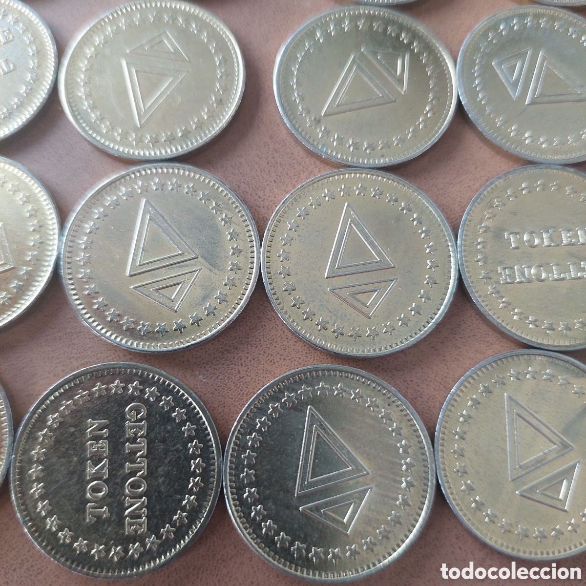 Material numism&aacute;tico: 31 monedas Token Gettone. - Foto 2