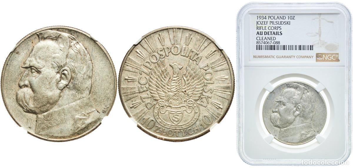 Material numism&aacute;tico: Poland Second Republic 1934 10 Złotych (J&oacute;zef Piłsudski - Rifle Corps) Silver (.750) (300000) 22g N