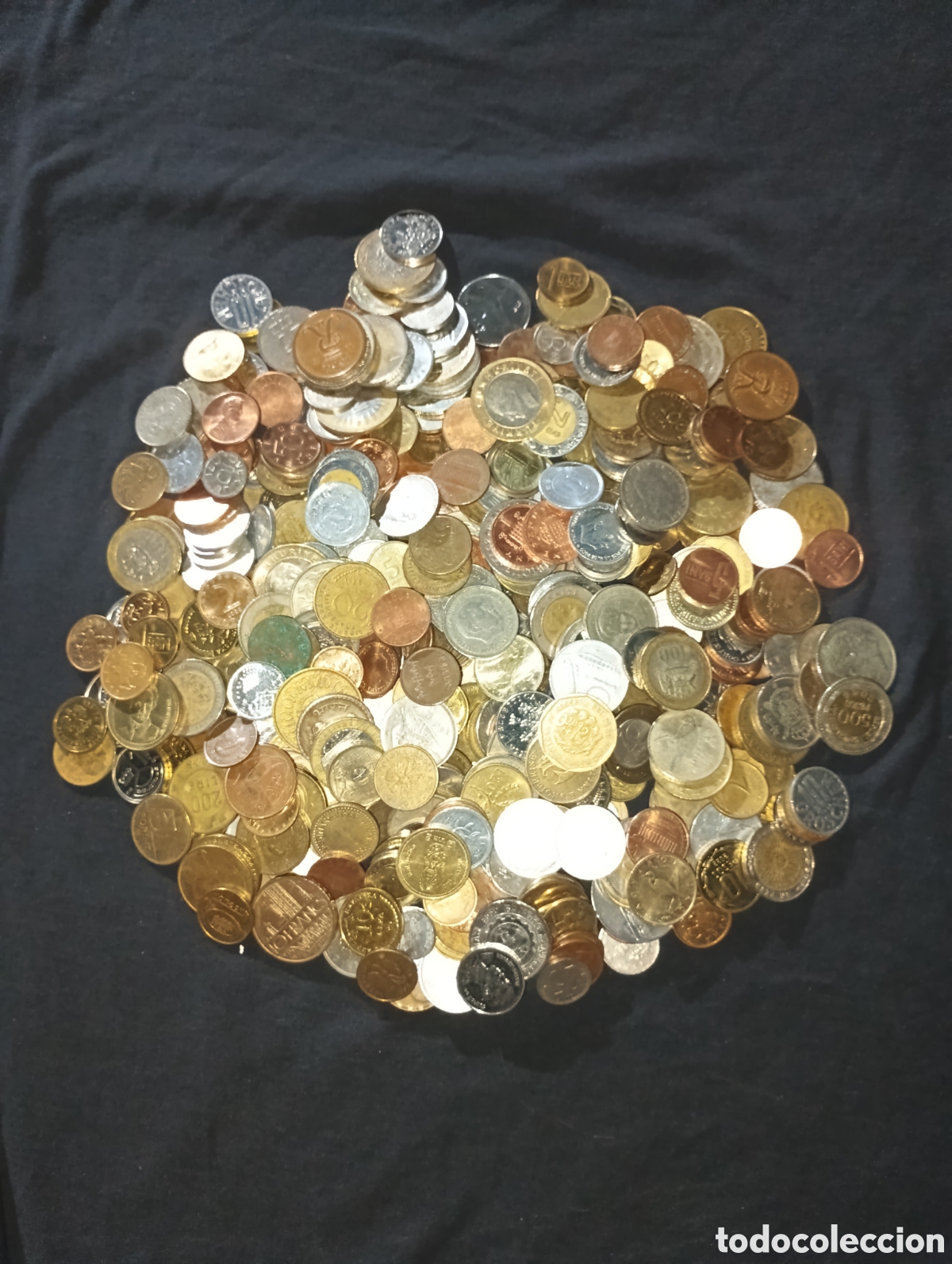 Material numism&aacute;tico: Lote 1600 gramos 1,6kg monedas del mundo lote 3