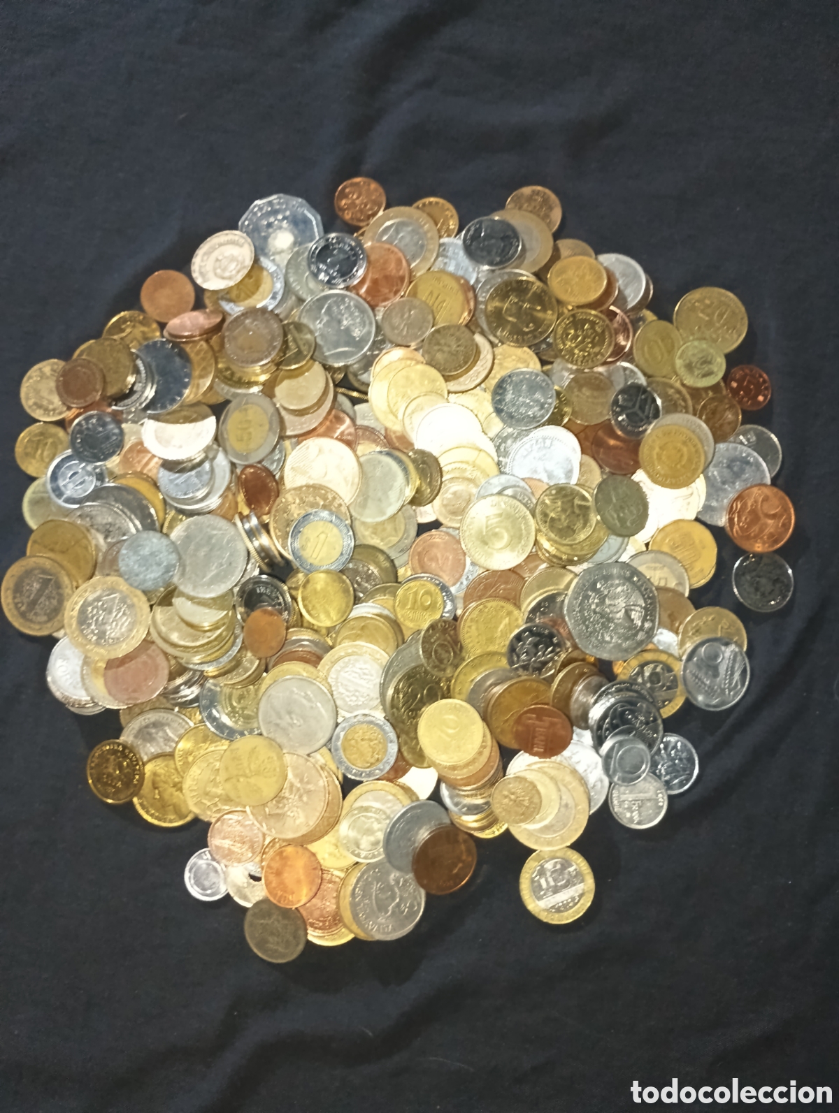 Material numism&aacute;tico: Lote 1600 gramos 1,6kg monedas del mundo lote 4