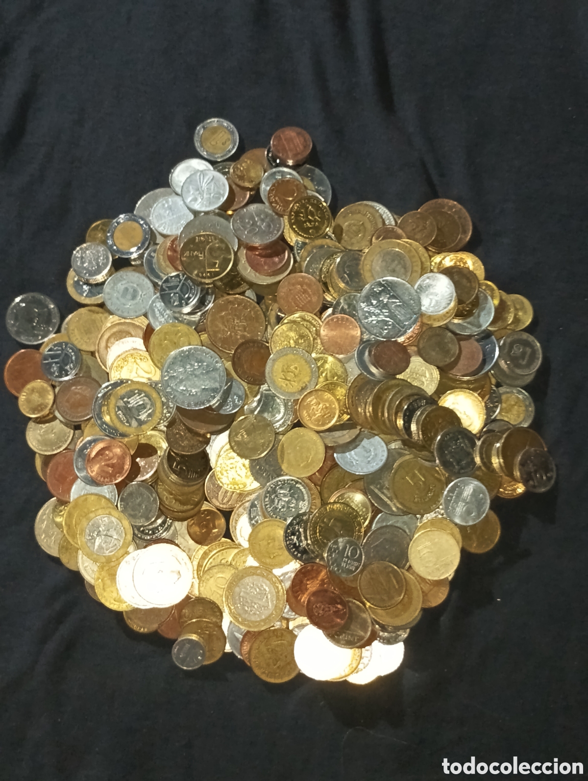 Material numism&aacute;tico: Lote 1600 gramos 1,6kg monedas del mundo lote 5