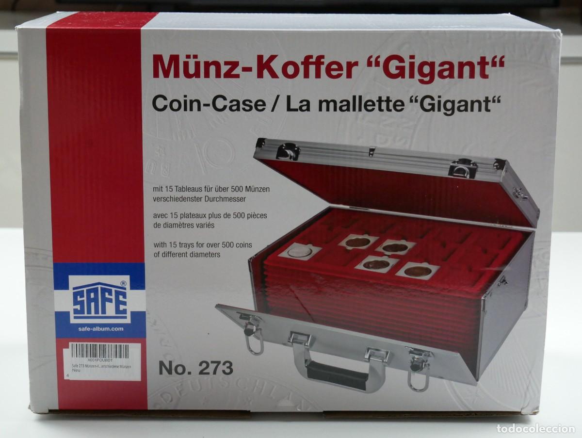 Material numism&aacute;tico: Malet&iacute;n numism&aacute;tico SAFE Gigant n&ordm; 273 + 16 bandejas &ndash; caja original y llaves