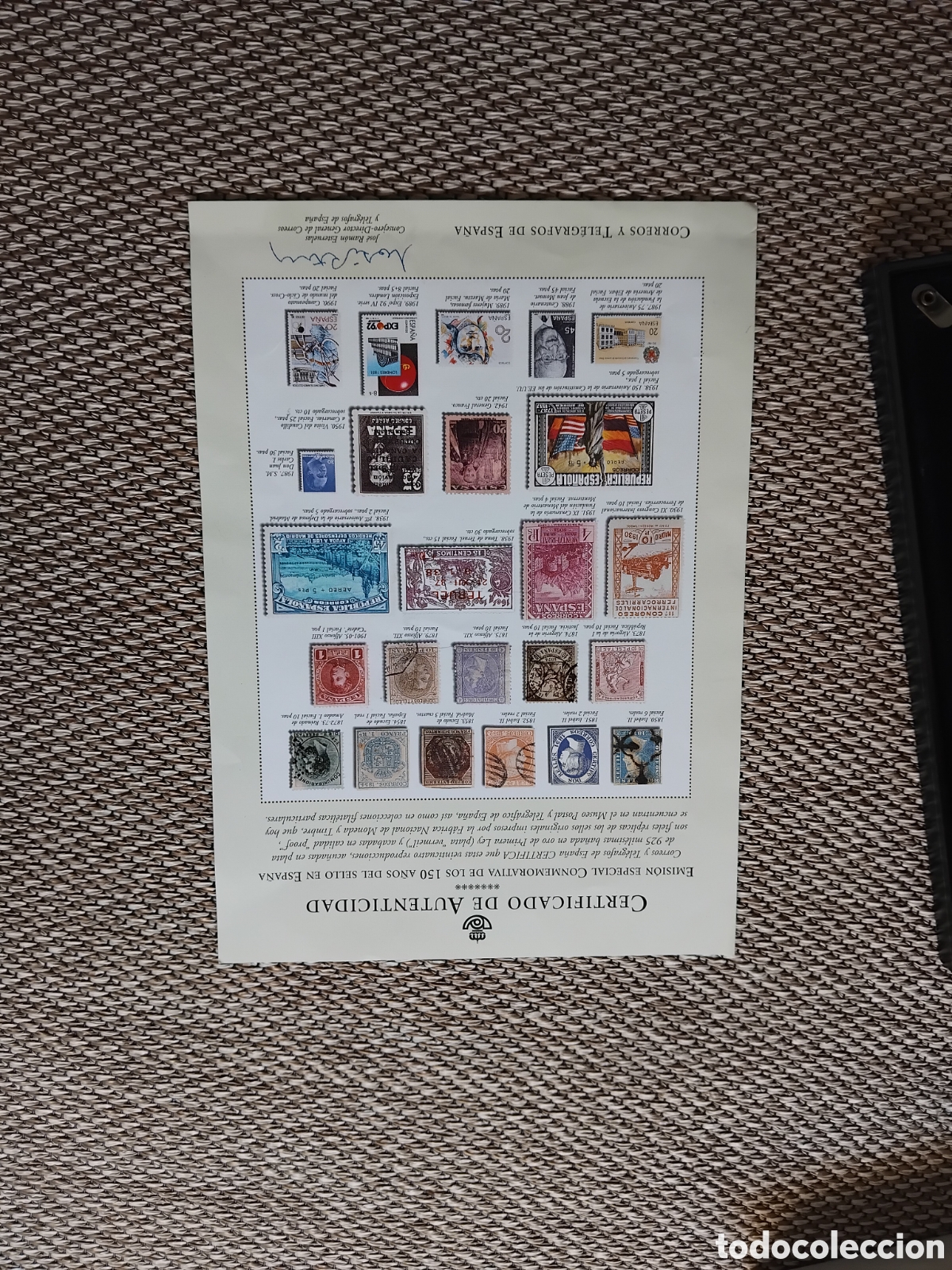 Material numism&aacute;tico: 150 a&ntilde;os de la sello en Espa&ntilde;a - Foto 3
