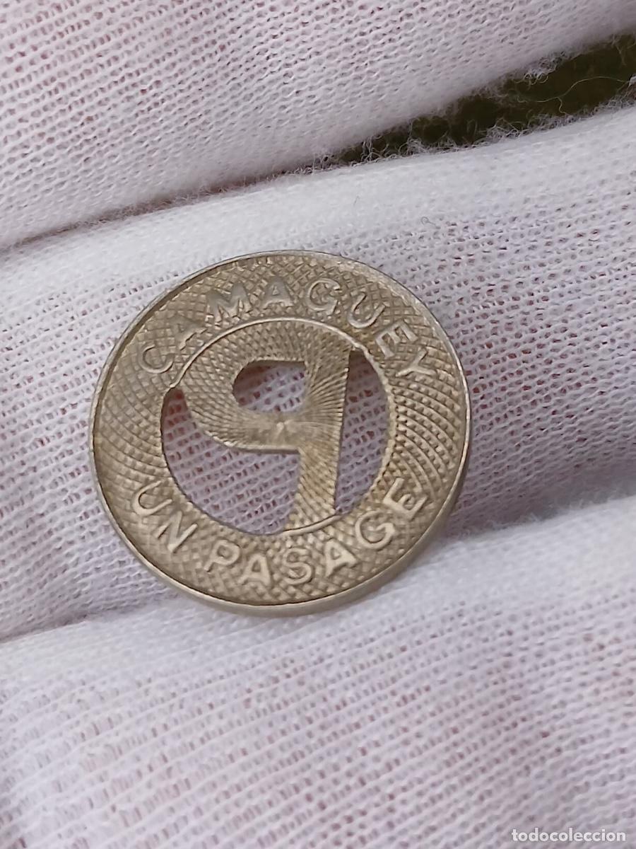 Material numism&aacute;tico: L2 tk 29. Cuba ficha de Transporte de Camag&uuml;ey
