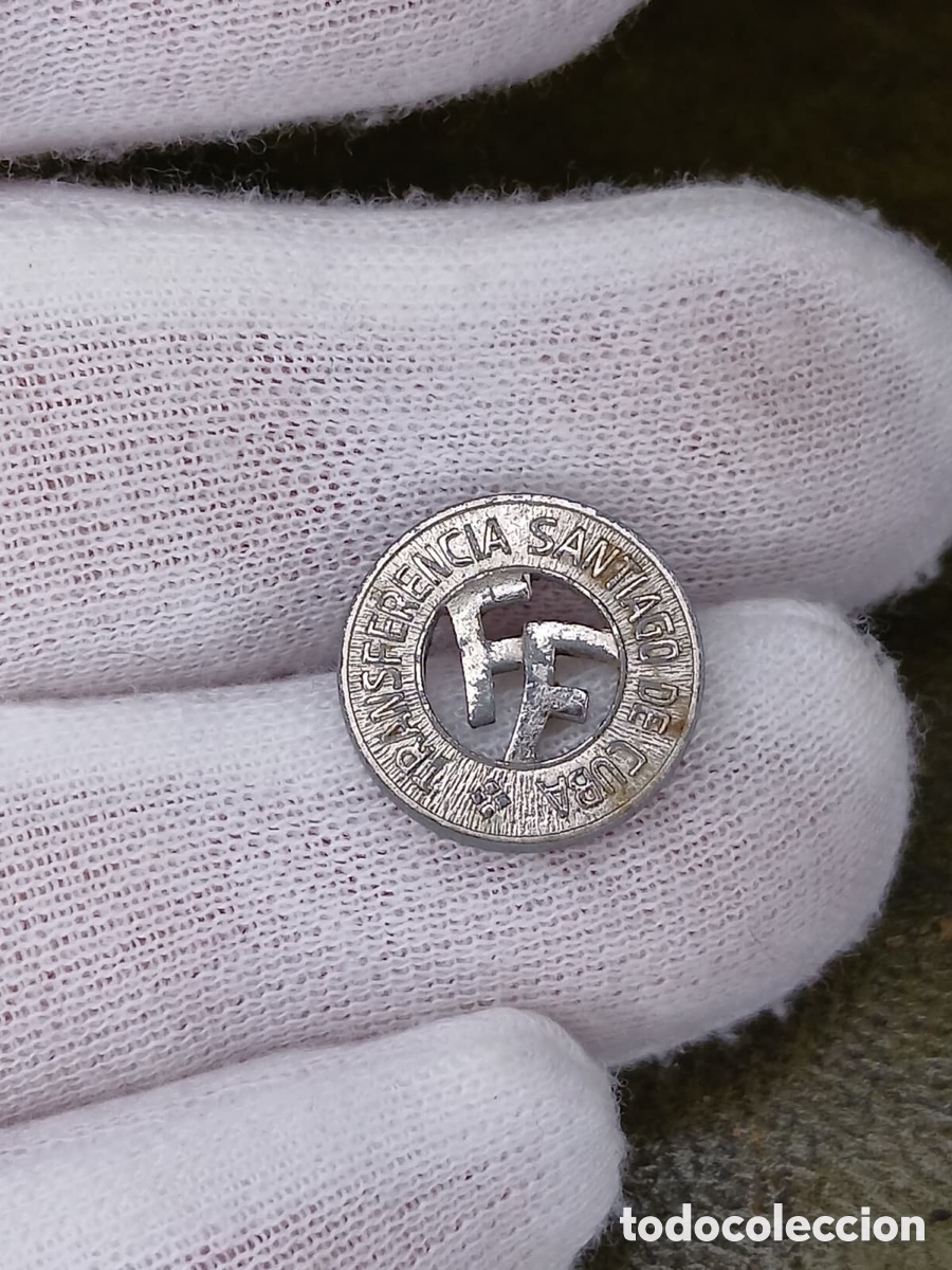 Material numism&aacute;tico: L5 tk 32. Cuba ficha / token de transporte Santiago de Cuba