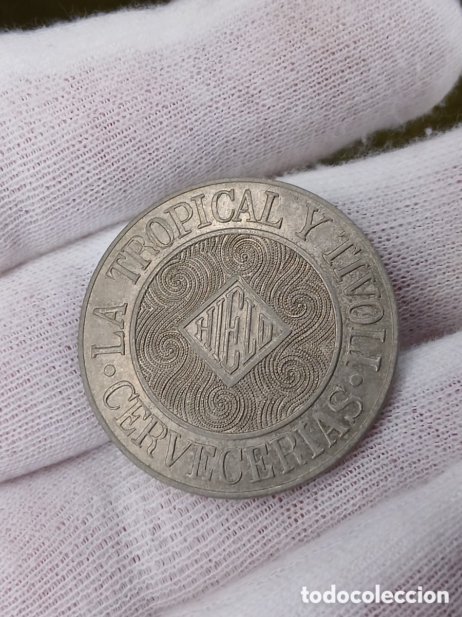 Material numism&aacute;tico: L5 tk 33 . Cuba ficha / token de obsequio tropical y Tivol&iacute;