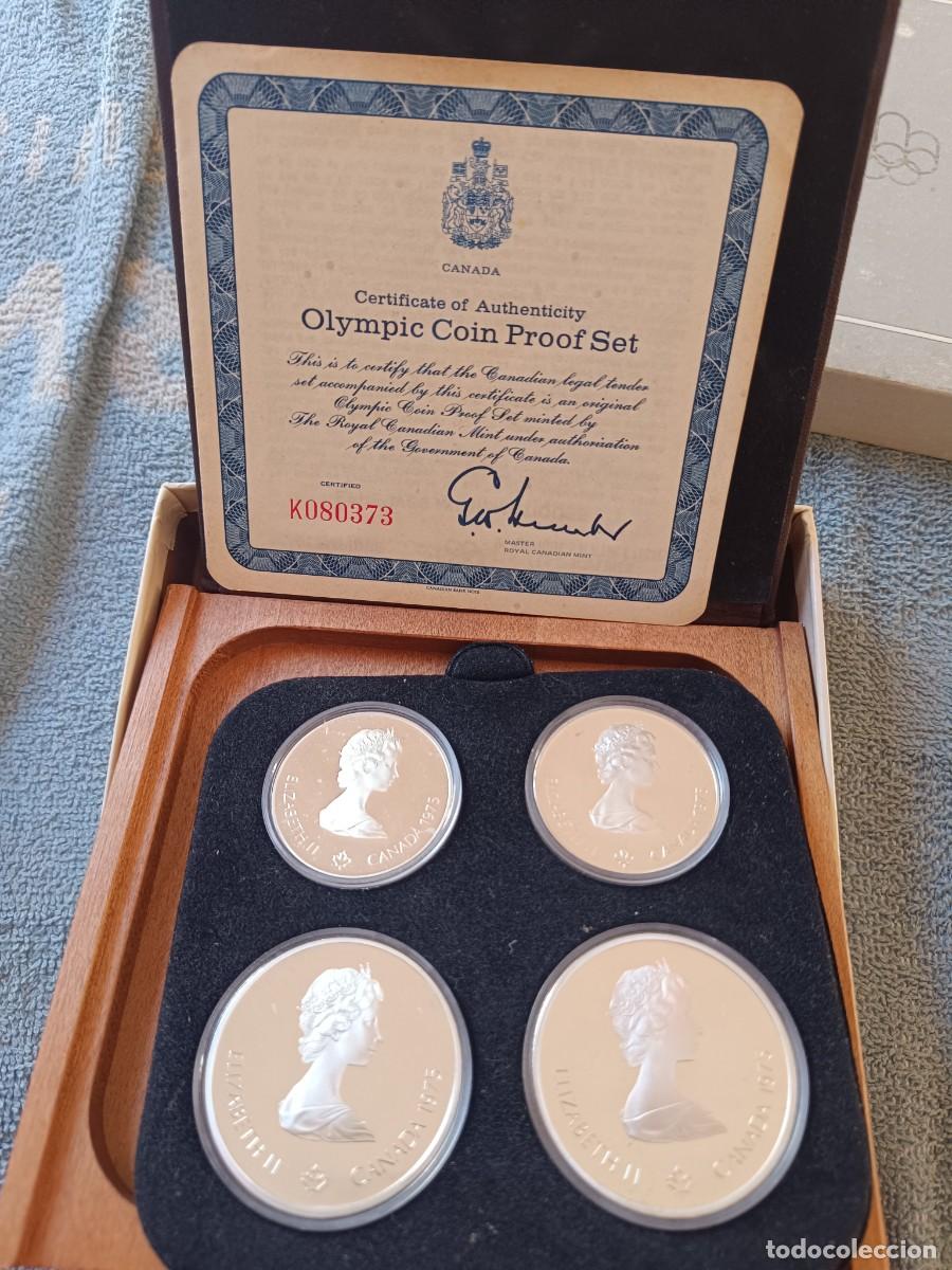 Material numism&aacute;tico: Monedas olimpiadas 1976. Con certificado.