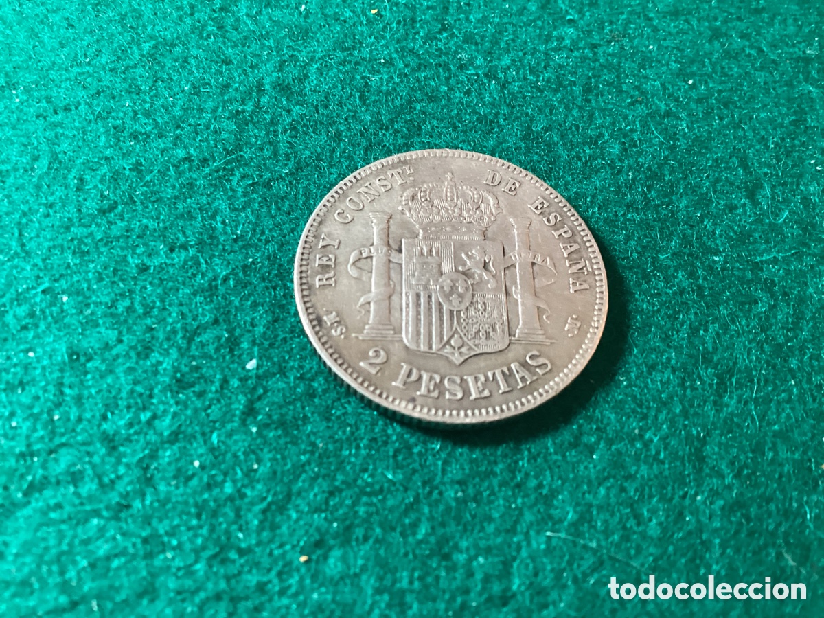 Material numism&aacute;tico: Moneda plata Alfonso XII a&ntilde;o 1881 - Foto 2