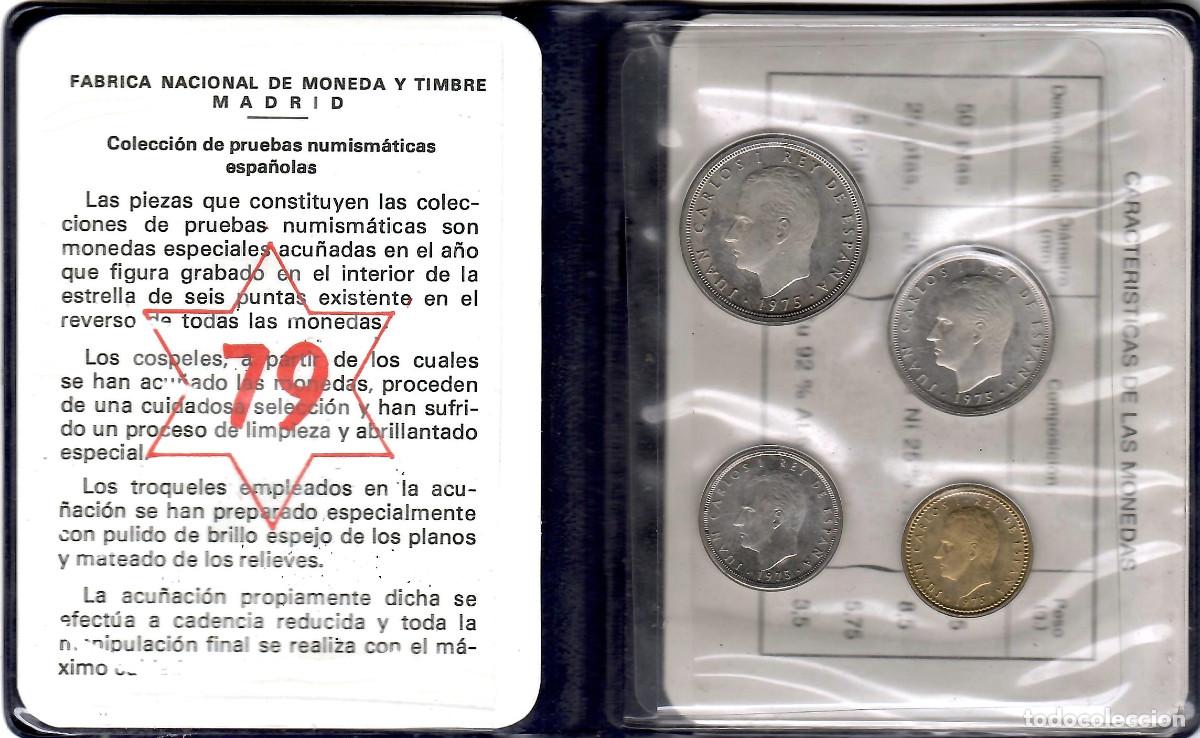 Material numism&aacute;tico: CARTERA FNMT PRUEBAS NUMISM&Aacute;TICAS A&Ntilde;O 1979 - Foto 2