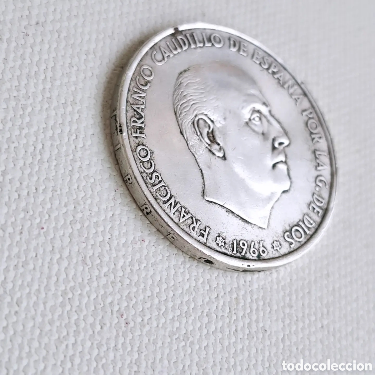 Material numism&aacute;tico: Moneda Plata Franco 1966