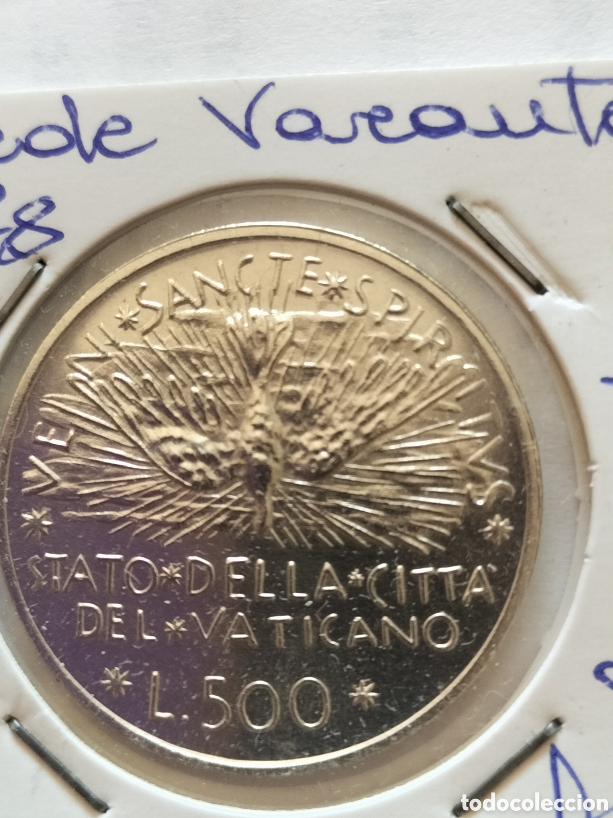 Material numism&aacute;tico: Sede Vacante Vaticano 1978 lire 500 argento 1978