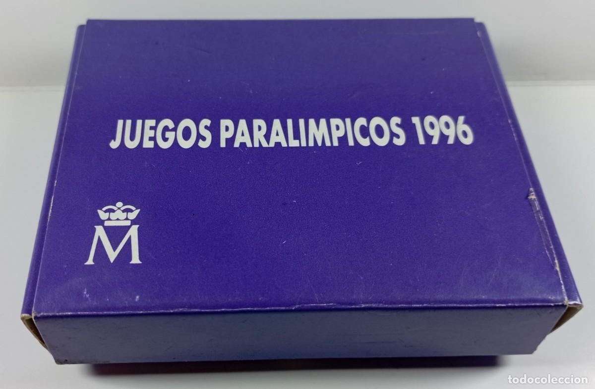 Material numism&aacute;tico: Funda de cart&oacute;n para moneda de 1.000 pesetas de los Juegos Paral&iacute;mpicos de 1996
