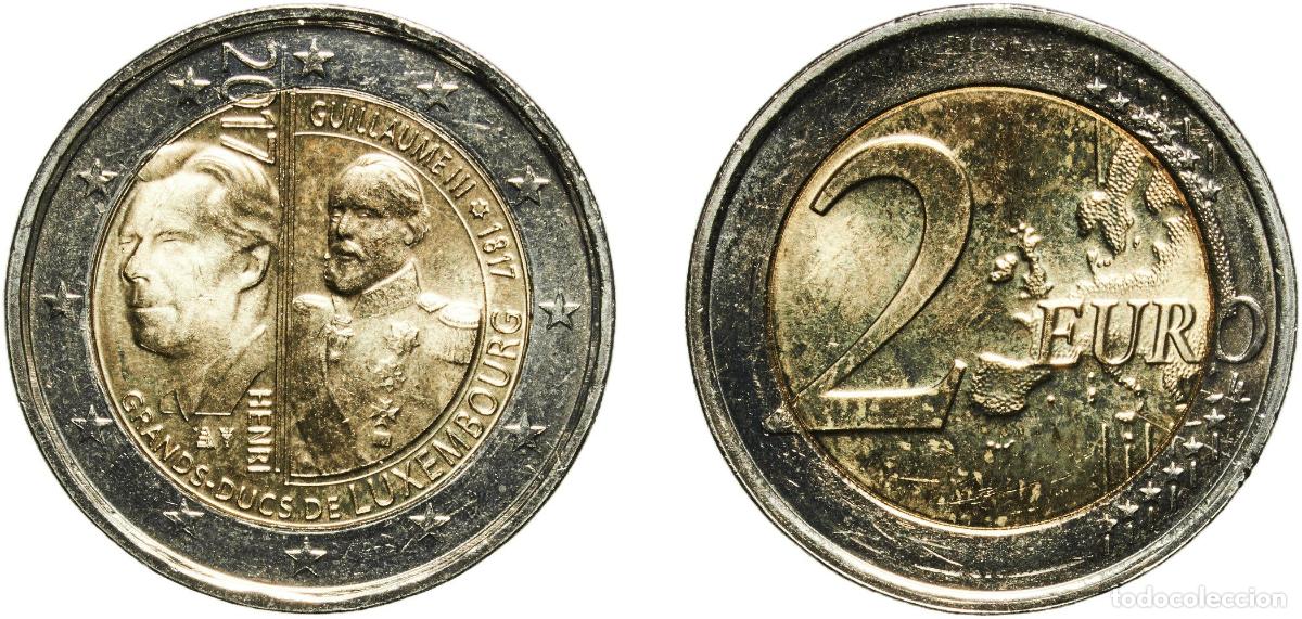 Material numism&aacute;tico: Luxembourg 2017 2 Euros - Henri I (William III) Bimetallic: nickel brass clad nickel centre in copp