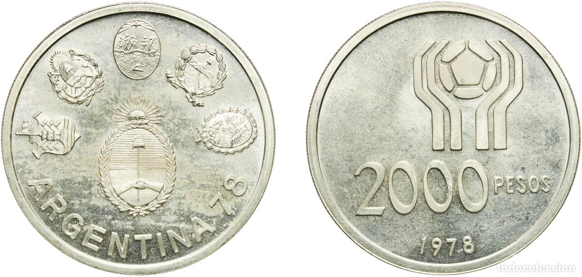 Material numism&aacute;tico: Argentina Federal Republic 1978 2000 Pesos (World Football Championship) Silver (.900) (Ag 900 Cu 1