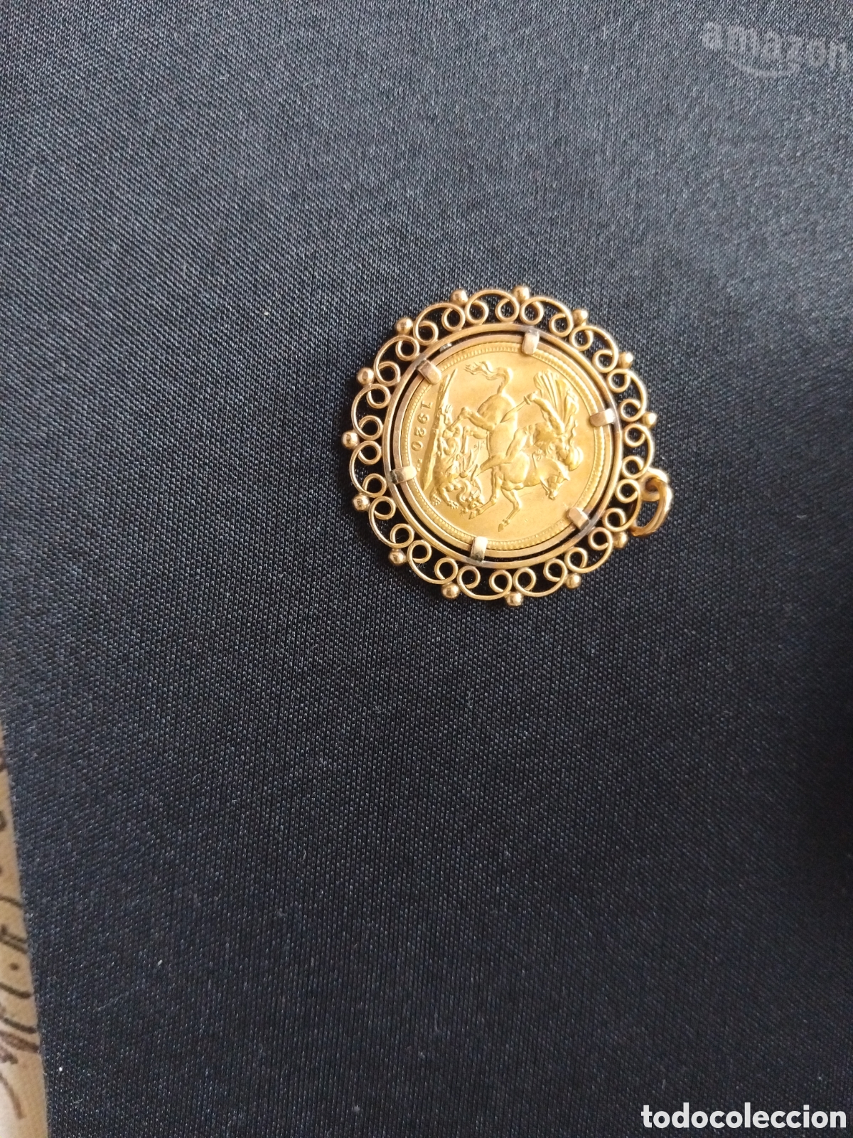 Material numism&aacute;tico: Colgante porta monedas - Foto 4