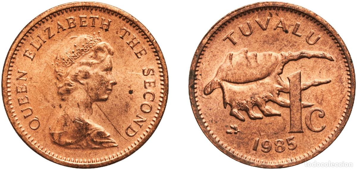 Material numism&aacute;tico: Tuvalu Constitutional Monarchy 1985 1 Cent - Elizabeth II (2nd portrait) Bronze (97% Copper, 0.5% T
