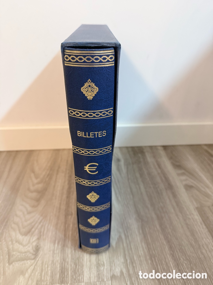 Material numism&aacute;tico: Edifil - Album Billetes - Semilujo Euro azul, con cajetin lomo redondo