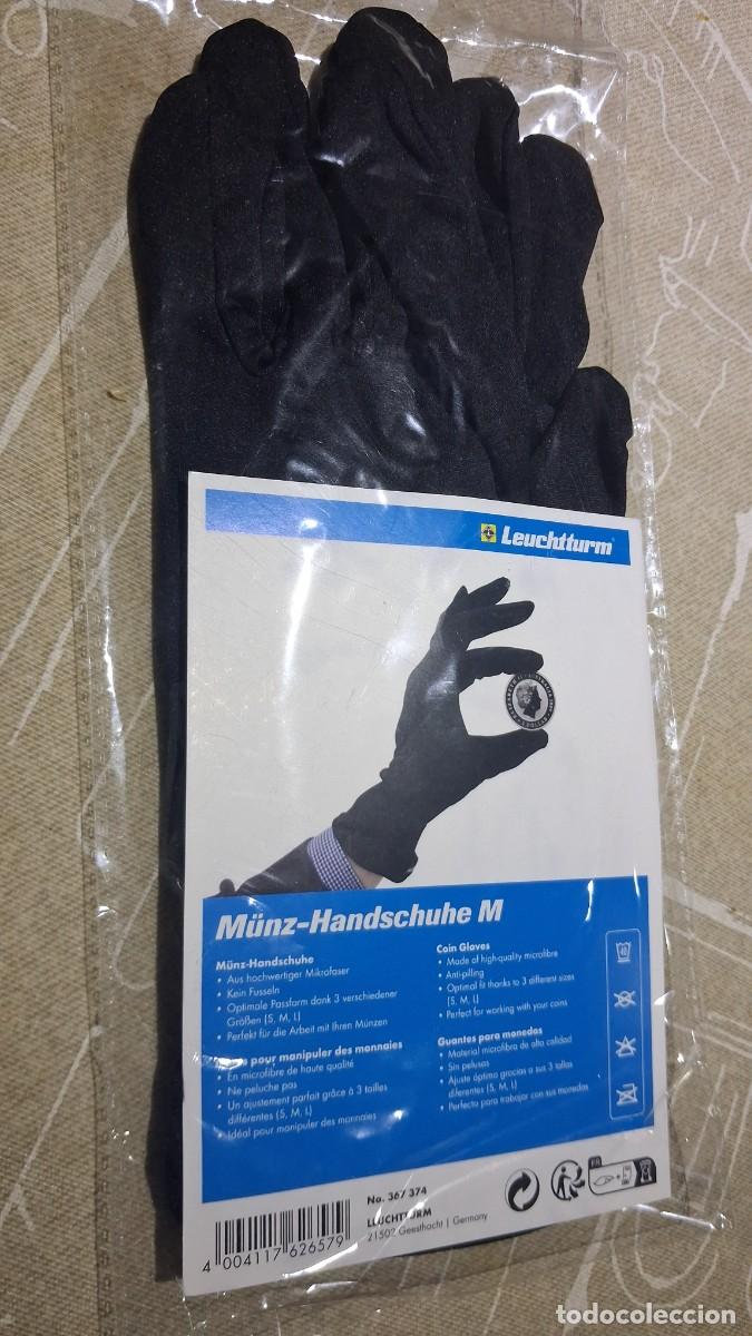 Material numism&aacute;tico: Guantes de microfibra Leuchtturm para monedas