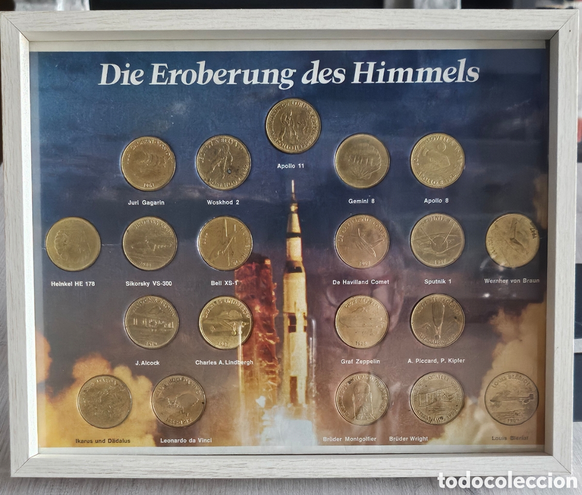 Material numism&aacute;tico: Colecci&oacute;n monedas La conquista del cielo