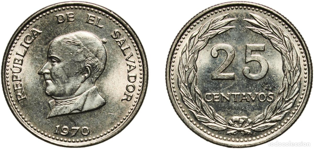 Material numism&aacute;tico: El Salvador Republic 1970 25 Centavos Nickel Royal Mint (14000000) 2.59g UNC KM 139 Sch&ouml;n 38