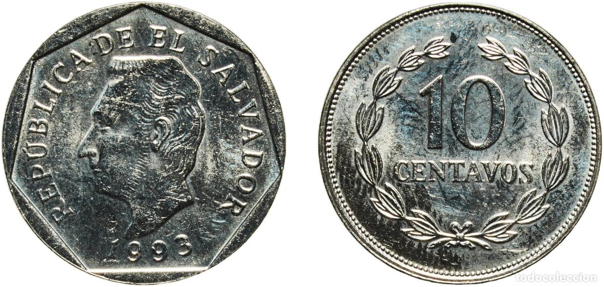 Material numism&aacute;tico: El Salvador Republic 1993 10 Centavos Nickel clad steel Sherritt Mint 3g UNC KM 155a
