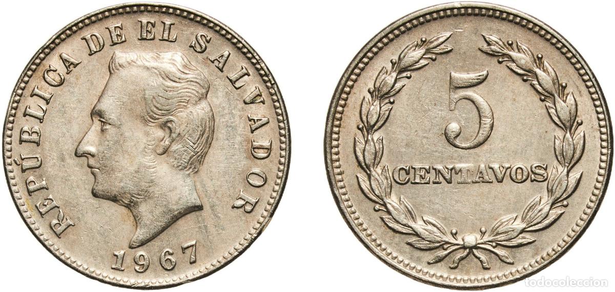 Material numism&aacute;tico: El Salvador Republic 1967 5 Centavos Copper-nickel (75% Copper, 25% Nickel) Denver Mint (10000000)