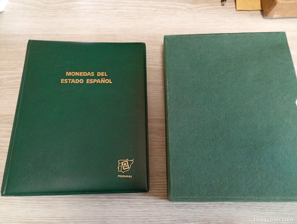Material numism&aacute;tico: ALBUM PRONUMAS CON ESTUCHE Y 8 HOJAS CON SEPARADORES 1936-1975