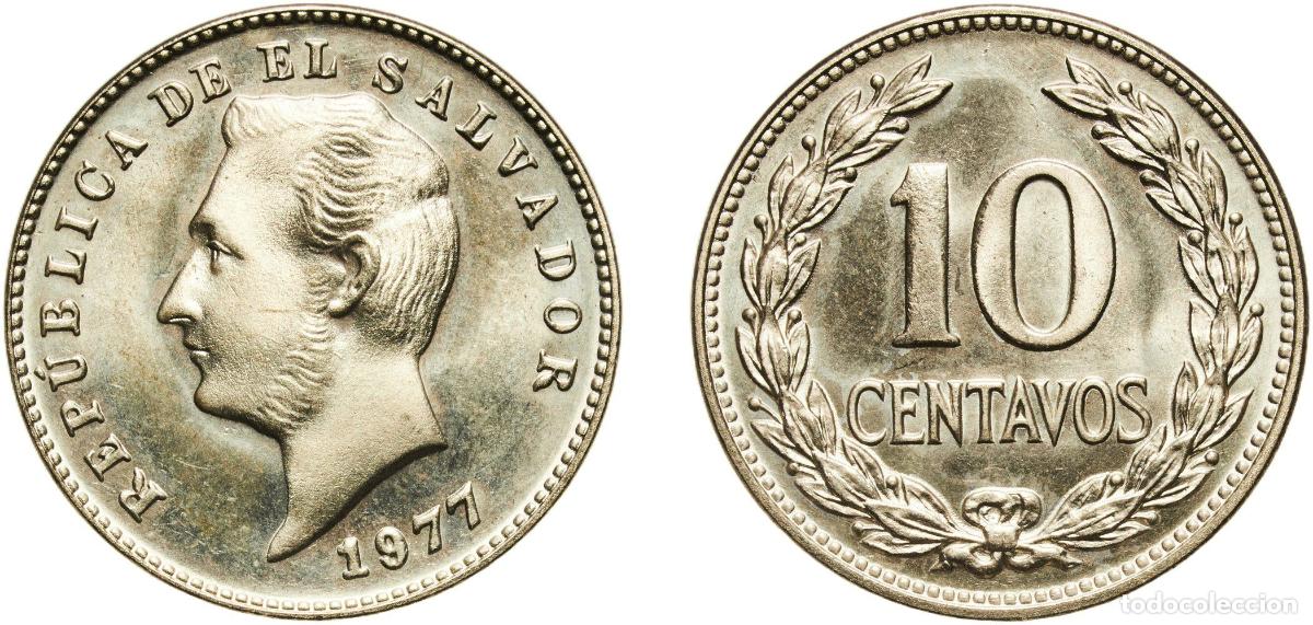 Material numism&aacute;tico: El Salvador Republic 1977 10 Centavos Nickel brass (65% Copper, 23% Zinc, 12% Nickel) VDM Metals /