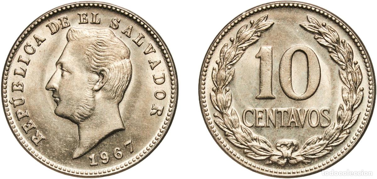Material numism&aacute;tico: El Salvador Republic 1967 10 Centavos Copper-nickel (75% Copper, 25% Nickel) Denver Mint (2000000)