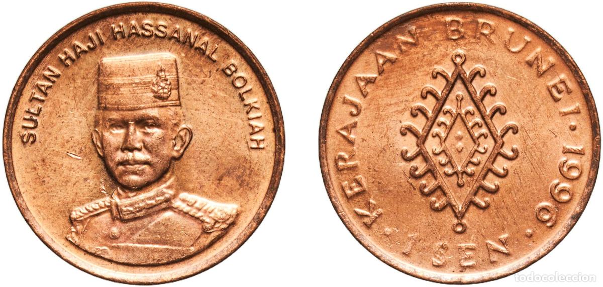 Material numism&aacute;tico: Brunei Darussalam 1996 1 Sen - Hassanal Bolkiah (2nd portrait) Copper clad steel (3044000) 1.71g UN