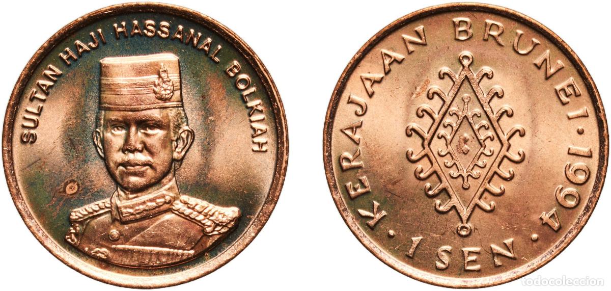 Material numism&aacute;tico: Brunei Darussalam 1994 1 Sen - Hassanal Bolkiah (2nd portrait) Copper clad steel (1900000) 1.75g UN