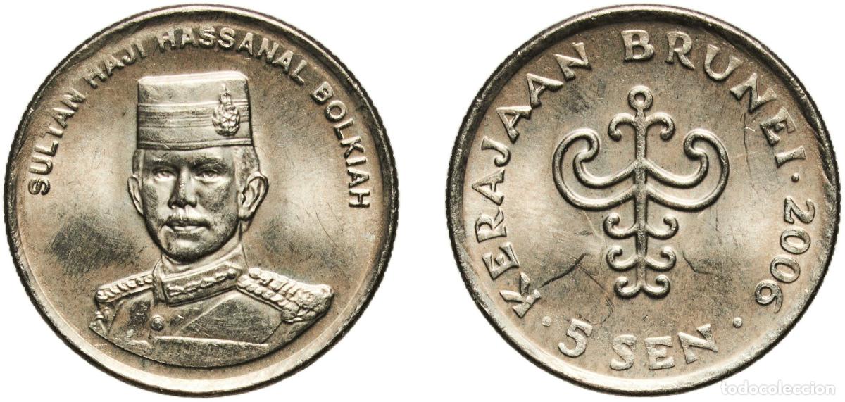 Material numism&aacute;tico: Brunei Darussalam 2006 5 Sen - Sultan Hassanal Bolkiah (2nd portrait) Copper-nickel Singapore Mint