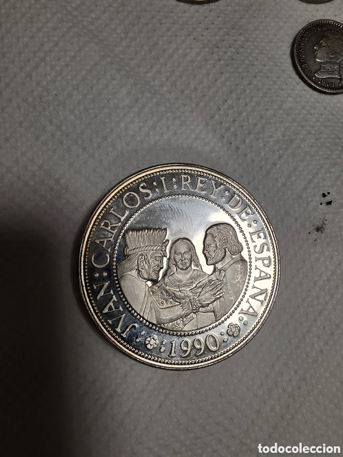 Material numism&aacute;tico: Moneda de plata de 5.000 pesetas
