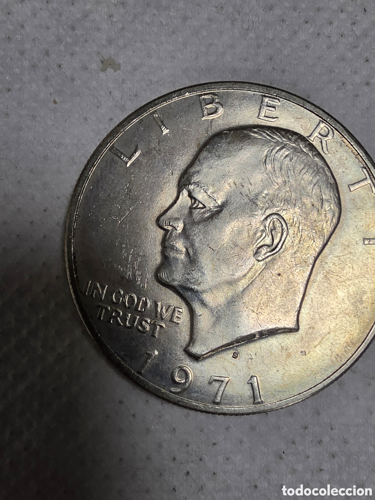 Material numism&aacute;tico: Moneda de un dolardel a&ntilde;o 1971